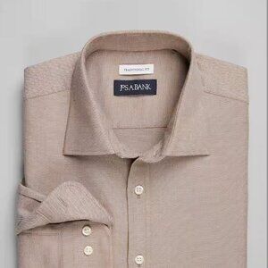 Jos. A. Bank Traditional Fit Broken Twill Sportshirt - LT   colour: Carafe